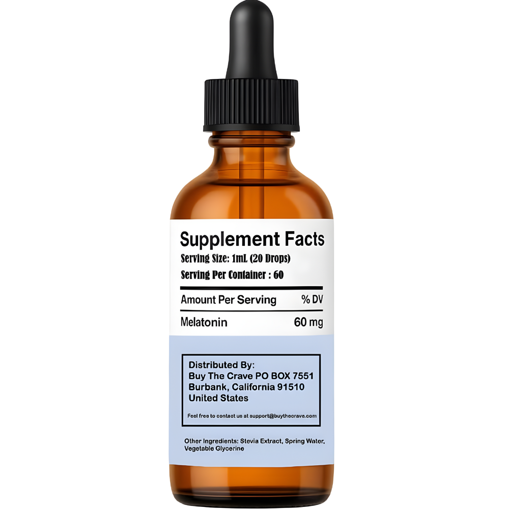High-Potency Extra Strong Melatonin Drops – 60mg per Serving – Natural Sleep Support – Fast-Acting Liquid Formula – 2 fl oz Dropper Bottle – Non-GMO, Vegan, Sugar-Free