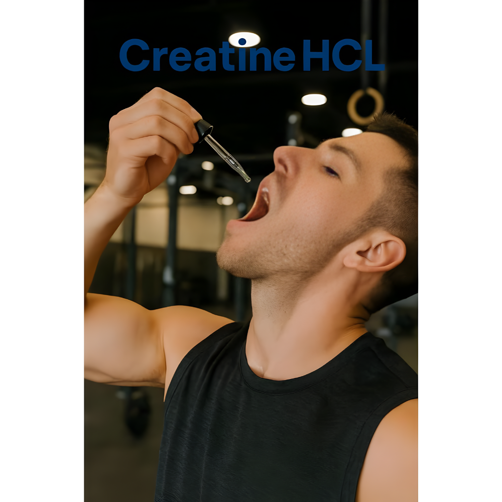 Creatine HCL Liquid Drops for Men & Women - 1000mg Per Serving, L-Theanine, Vitamin B12 & B6, L-Carnitine - High Absorption 4 Fl Oz (120ml) (4 FL OZ, Unflavored)