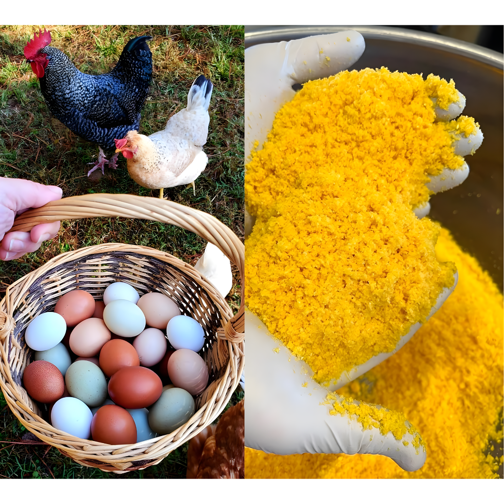 Powdered Dried Eggs, Grade A Eggs, Grass Fed Pasture Raised, 85 Servings, MRE Food Supply, Camping Essentials, Emergency Food Supply, 32 OZ