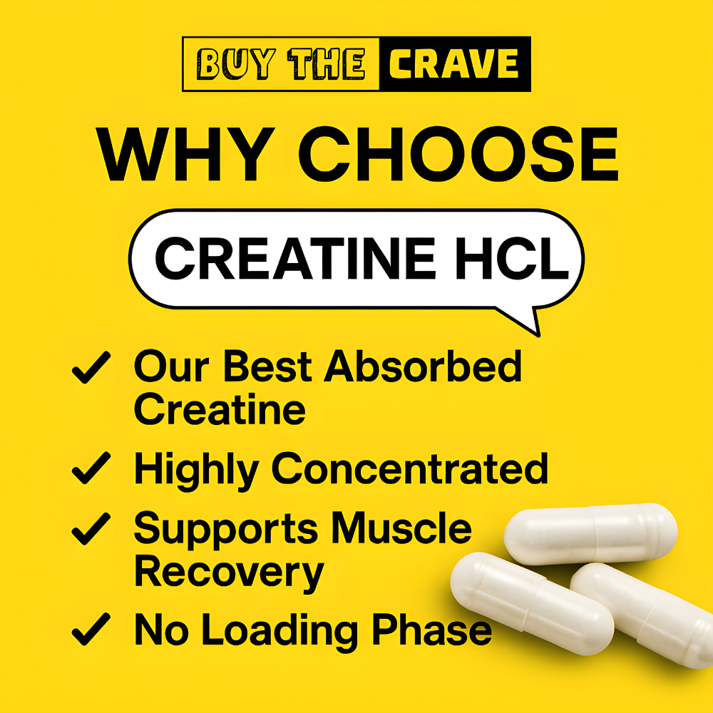 Creatine HCL Pills, 7X Concentrated vs Monohydrate Powder, Cognitive, Energy, Muscle, Recovery Support for Men & Women | Only 1 Ingredient | Creatine HCL Capsules 240 Servings