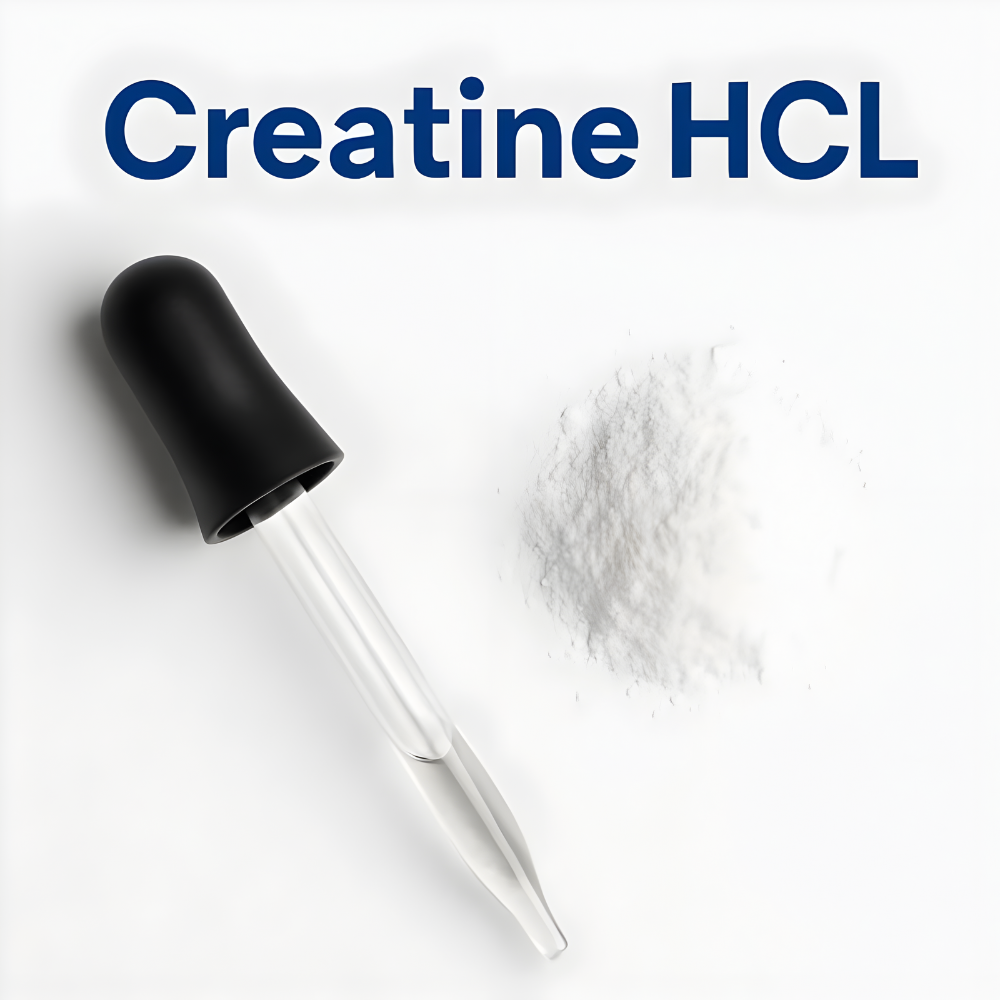 Creatine HCL Liquid Drops for Men & Women - 1000mg Per Serving, L-Theanine, Vitamin B12 & B6, L-Carnitine - High Absorption 4 Fl Oz (120ml) (4 FL OZ, Strawberry)