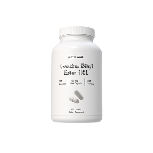 Creatine Ethyl Ester HCI Pills, 7X Concentrated vs Monohydrate Powder, Cognitive, Energy, Muscle, Recovery Support for Men & Women, Creatine HCI Capsules 240 Servings