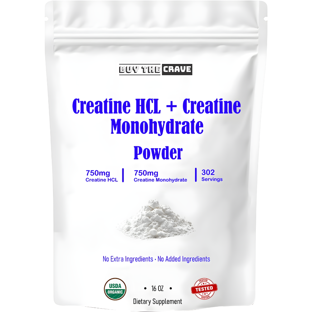 Creatine HCL + Creatine Monohydrate Mix, Less Sour & Easier to Consume, Post Workout Muscle Builder for Men & Women,Creatine Hydrochloride + Monohydrate, 16 OZ (454g)