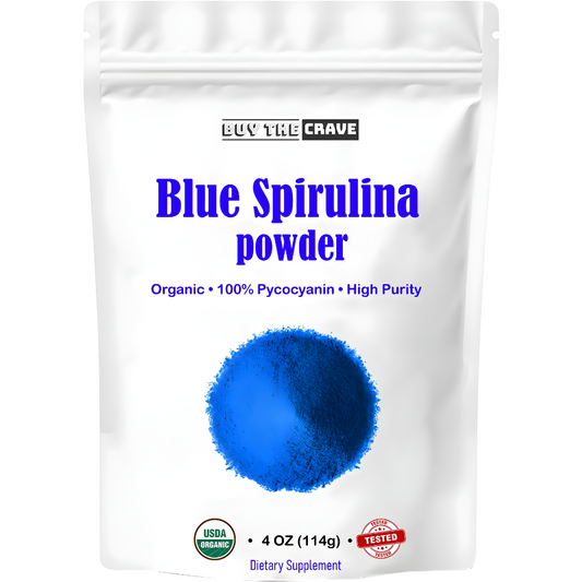 Organic Blue Spirulina Powder – Phycocyanin Extract | 60 Servings | No Fishy Odor | Vegan Blue-Green Algae Protein | Natural Vibrant Food Coloring for Smoothies, Baking, Drinks & Recipes