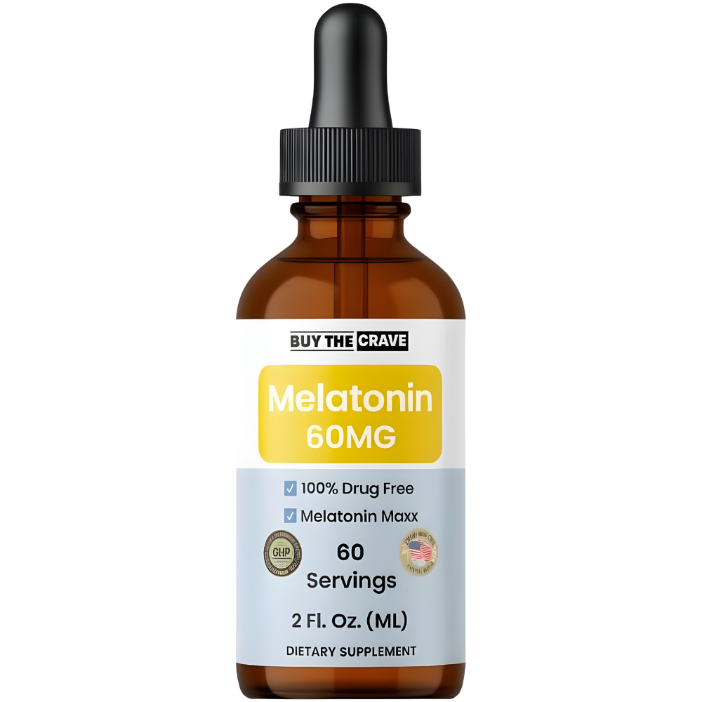 High-Potency Extra Strong Melatonin Drops – 60mg per Serving – Natural Sleep Support – Fast-Acting Liquid Formula – 2 fl oz Dropper Bottle – Non-GMO, Vegan, Sugar-Free