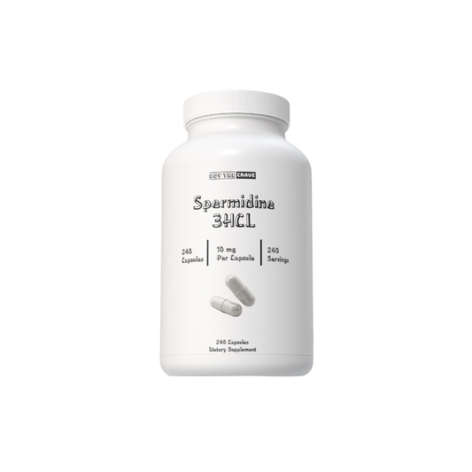 Spermidine 3HCL 99% Supplement – 10 mg per Serving – Plant-Based Formula for Cellular Function, Longevity & Autophagy Support – 240 Capsules – Vegan, Non-GMO