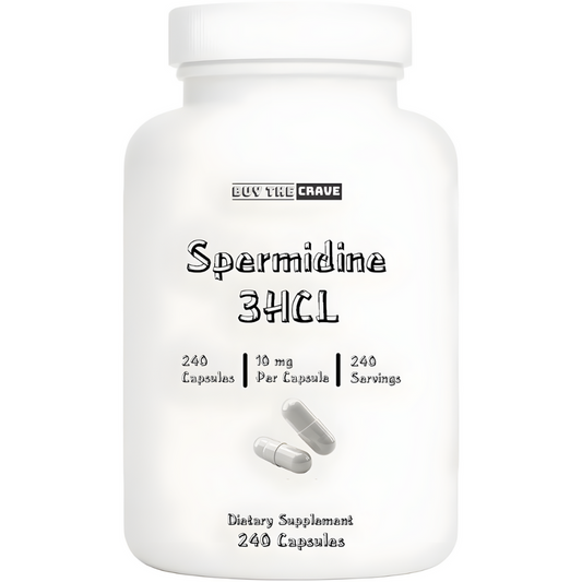 Spermidine 3HCL 99% Supplement – 10 mg per Serving – Plant-Based Formula for Cellular Function, Longevity & Autophagy Support – 240 Capsules – Vegan, Non-GMO