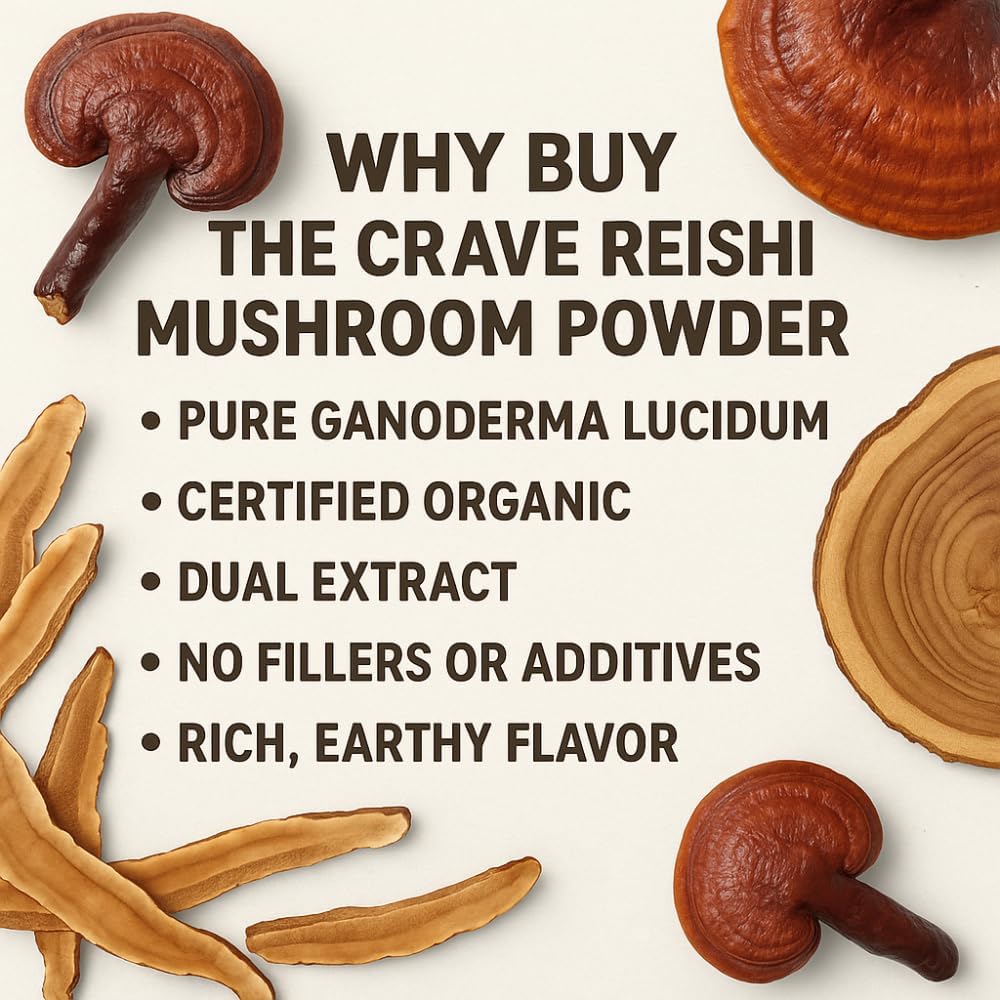 Freeze-Dried Reishi Mushroom 100:1 Extract Capsules – 500 mg, 240 Count (240 Servings) – Immune Support, Antioxidant-Rich, Non-GMO, Gluten-Free Dietary Supplement