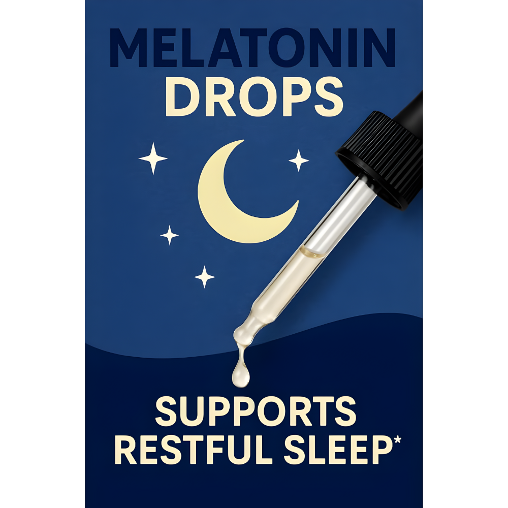High-Potency Extra Strong Melatonin Drops – 60mg per Serving – Natural Sleep Support – Fast-Acting Liquid Formula – 2 fl oz Dropper Bottle – Non-GMO, Vegan, Sugar-Free