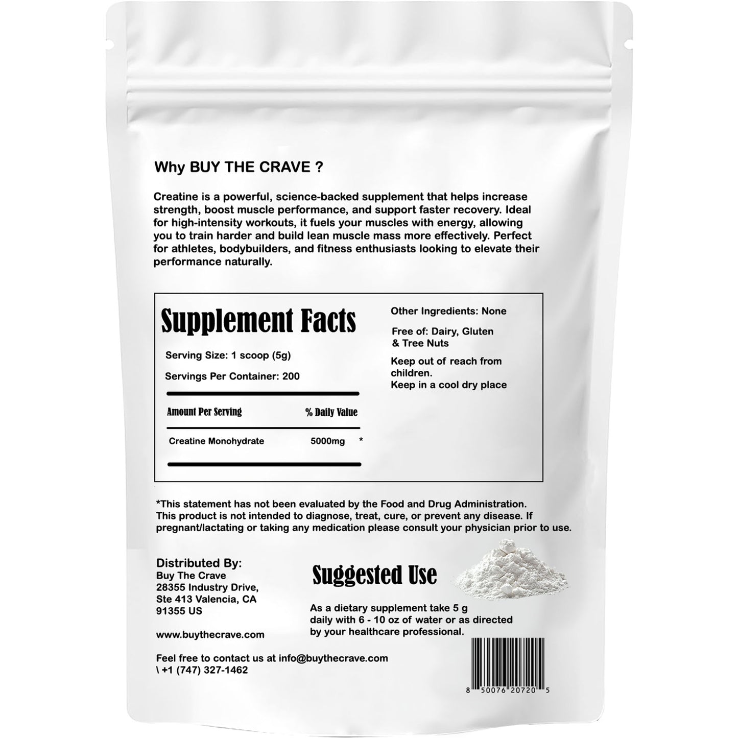 Ultra-Pure Micronized Creatine Monohydrate Powder - Maximize Strength, Power, and Muscle Growth - Unflavored, Gluten-Free (200 Servings, 1000g)