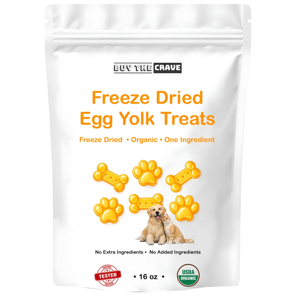 Freeze Dried Egg Yolk Treats - 16 OZ