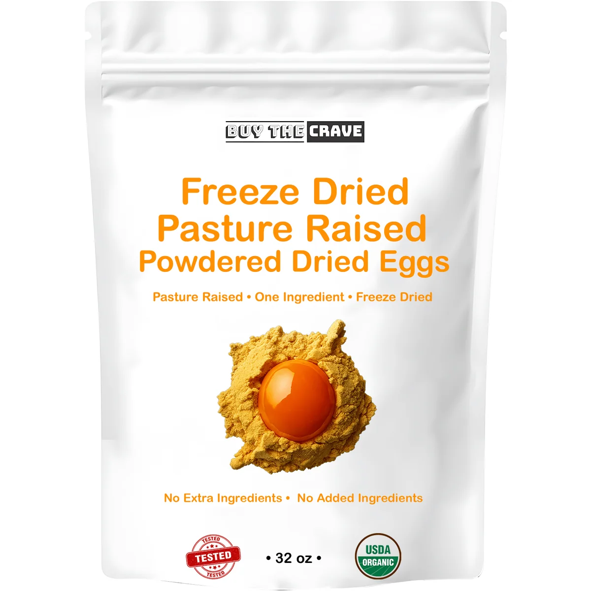 Freeze-Dried Whole Egg Powder – 32 oz (70 Servings)