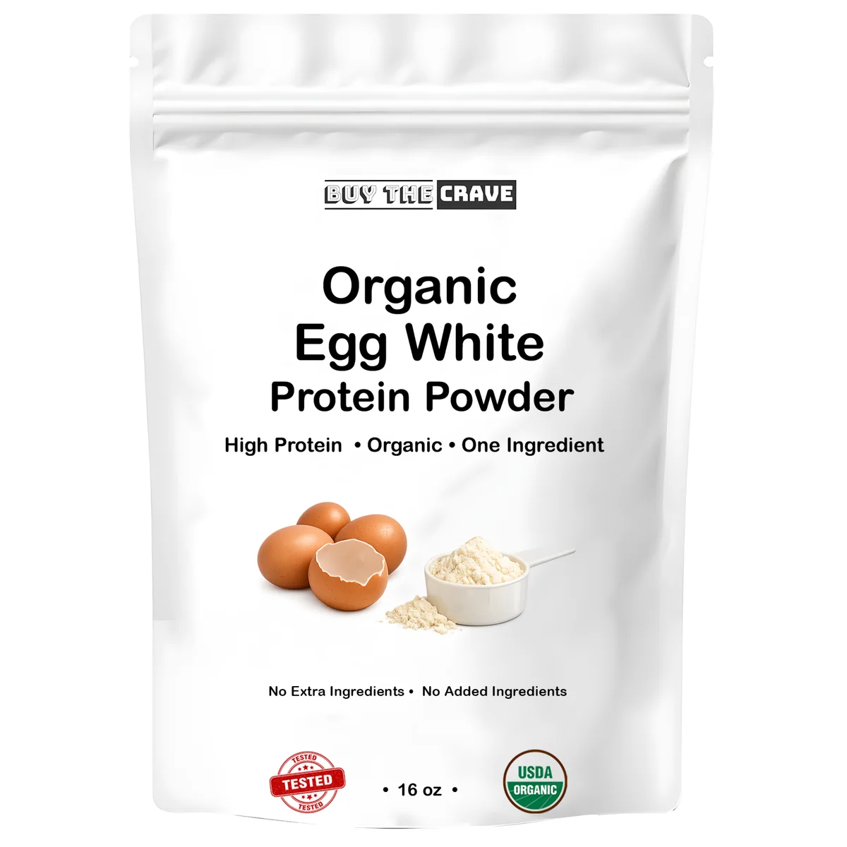 Organic Egg White Protein Powder - 16 OZ
